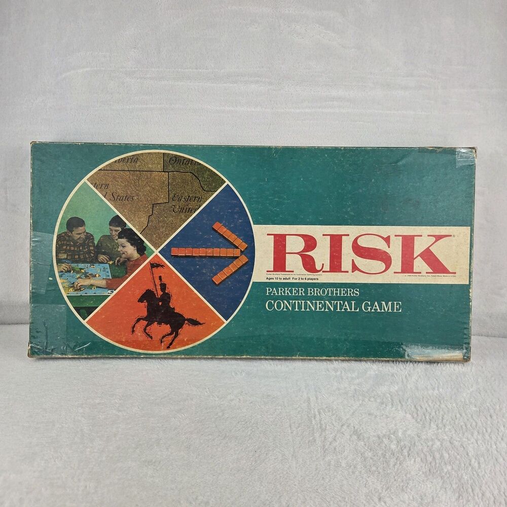 Vintage 1968 Risk Board Game Parker Brothers Complete W Instructions